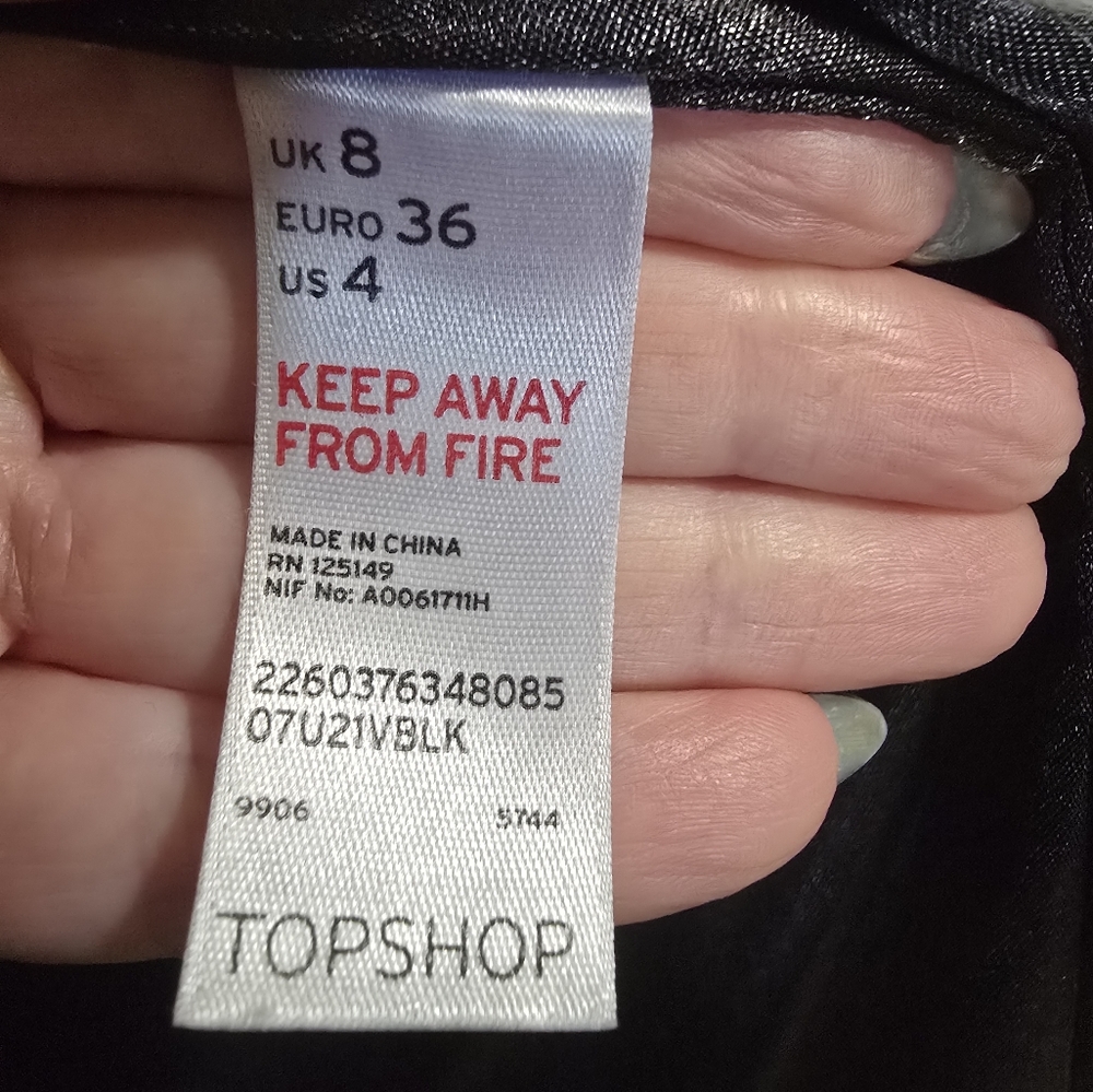 Topshop Vintage Black And White Faux Fur Coat Excellent Condition Size 4 - Picture 4 of 8